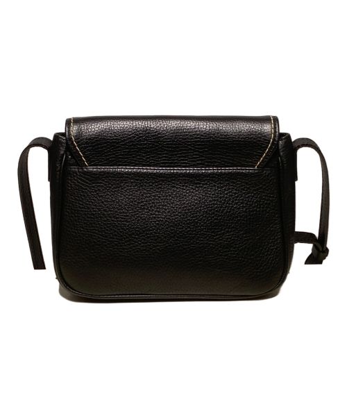 HUNTING WORLD（ハンティングワールド）HUNTING WORLD (ハンティングワールド) TAIMA レザーショルダーバッグ ブラックの古着・服飾アイテム