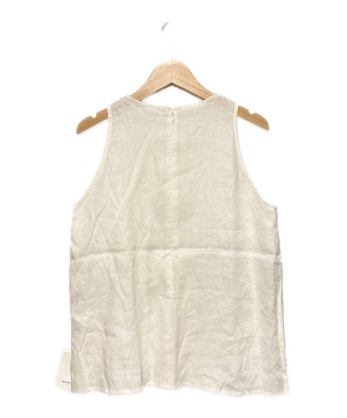 ETRE TOKYO（エトレトウキョウ）ETRE TOKYO (エトレトウキョウ) デタッチスカーフリネントップス ホワイト サイズ:F 未使用品の古着・服飾アイテム