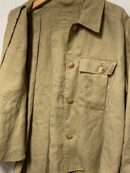 GRACE CLASS（グレースクラス）GRACE CLASS (グレースクラス) リネンタッチシャツジャケット ブラウン サイズ:36の古着・服飾アイテム