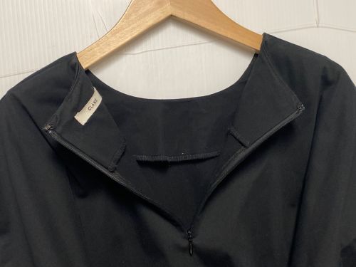 CLANE（クラネ）CLANE (クラネ) ワイドリボン半袖カットソー ブラック サイズ:2の古着・服飾アイテム