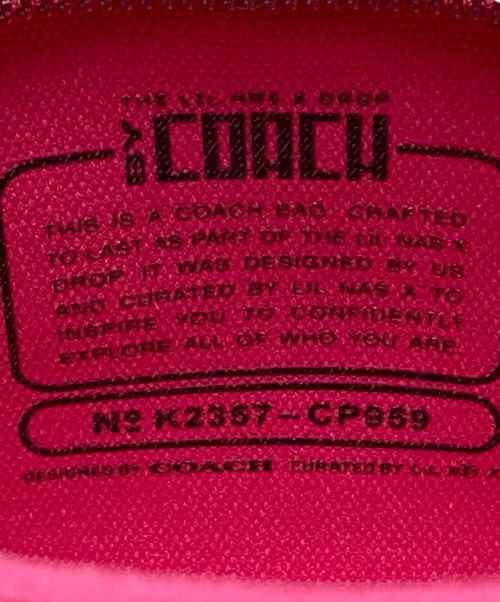 COACH（コーチ）COACH (コーチ) 2WAYカーゴトートバッグ ショッキングピンクの古着・服飾アイテム