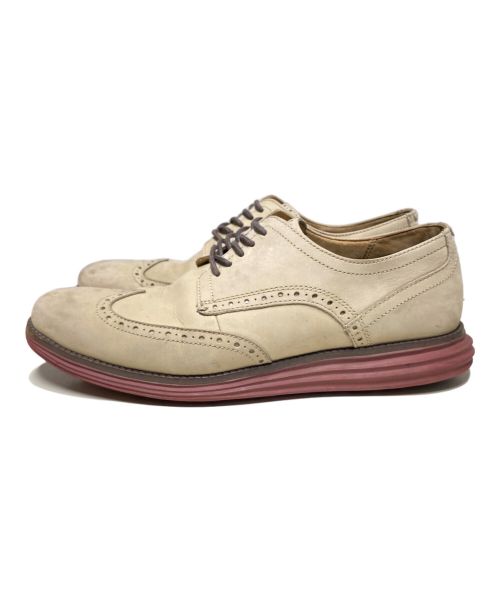 COLE HAAN（コールハーン）COLE HAAN (コールハーン) ウィングチップシューズ ベージュ サイズ:9Mの古着・服飾アイテム