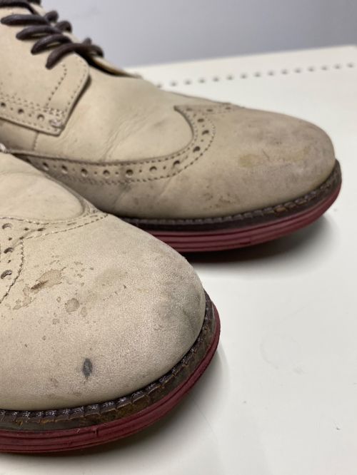 COLE HAAN（コールハーン）COLE HAAN (コールハーン) ウィングチップシューズ ベージュ サイズ:9Mの古着・服飾アイテム