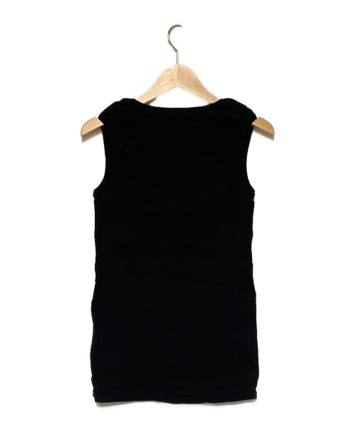 ISSEY MIYAKE me（イッセイ ミヤケ ミー）ISSEY MIYAKE me (イッセイ ミヤケ ミー) ノースリーブカットソー ブラック サイズ:Fの古着・服飾アイテム