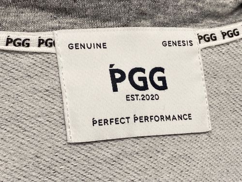 PEARLY GATES（パーリーゲイツ）PEARLY GATES (パーリーゲイツ) PGGドライミックス裏毛フルジップフーディ グレー サイズ:1 未使用品の古着・服飾アイテム