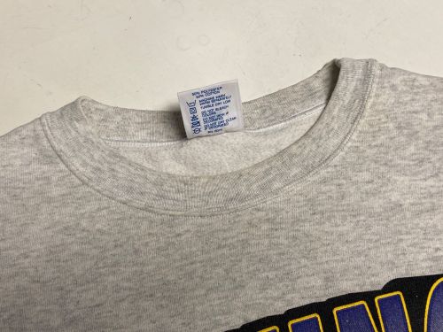 DELTA（デルタ）DELTA (デルタ) VIKINGSプリントクルーネックスウェット グレー サイズ:Lの古着・服飾アイテム