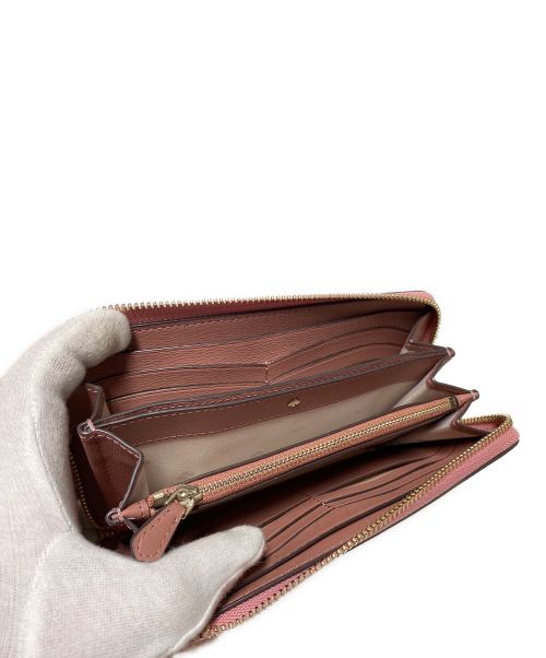 Kate Spade（ケイトスペード）Kate Spade (ケイトスペード) ラウンドファスナーウォレット ピンクの古着・服飾アイテム