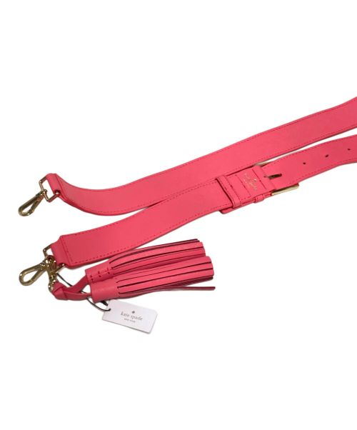 Kate Spade（ケイトスペード）Kate Spade (ケイトスペード) フリンジショルダーストラップ ピンク 未使用品の古着・服飾アイテム