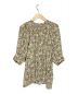DRESSTERIOR (ドレステリア) フラワープリントスタンドカラーボリュームスリーブブラウス ライトベージュ サイズ:36：7000円