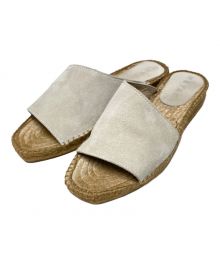 MEYAME（メヤメ）の古着「LEATHER ESPADRILLE」｜ナチュラル