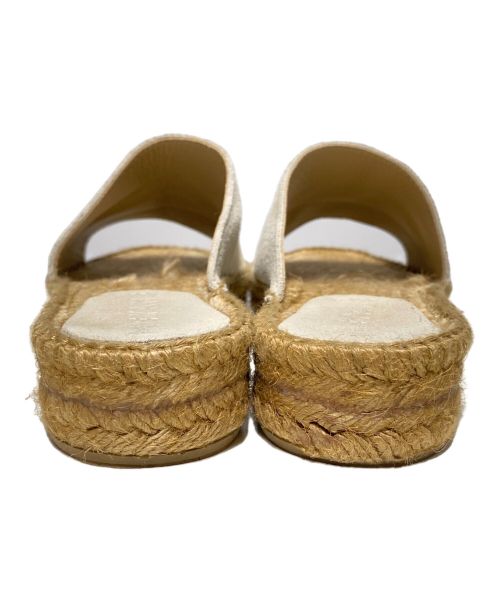 MEYAME（メヤメ）MEYAME (メヤメ) LEATHER ESPADRILLE ナチュラル サイズ:37の古着・服飾アイテム