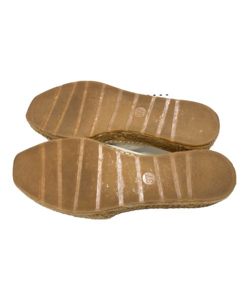 MEYAME（メヤメ）MEYAME (メヤメ) LEATHER ESPADRILLE ナチュラル サイズ:37の古着・服飾アイテム