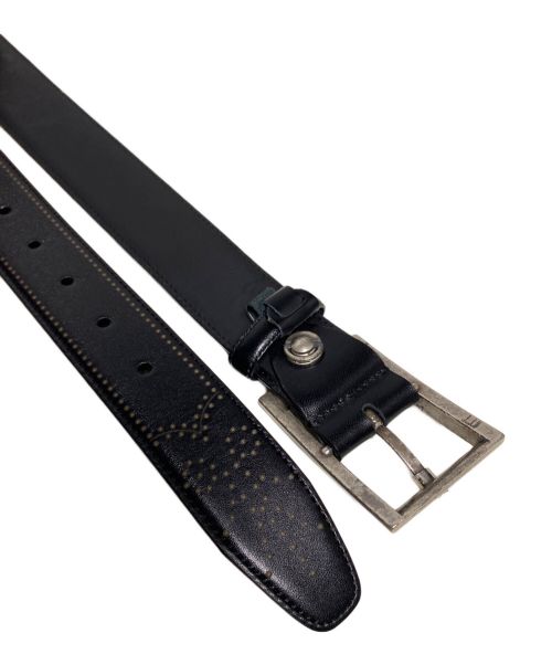 dunhill（ダンヒル）dunhill (ダンヒル) カウハイドレザーベルト ブラック サイズ:107/42の古着・服飾アイテム