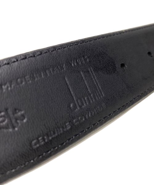 dunhill（ダンヒル）dunhill (ダンヒル) カウハイドレザーベルト ブラック サイズ:107/42の古着・服飾アイテム