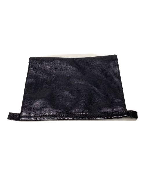 NILoS（ニルズ）NILoS (ニルズ) レザークラッチバッグ ブラックの古着・服飾アイテム