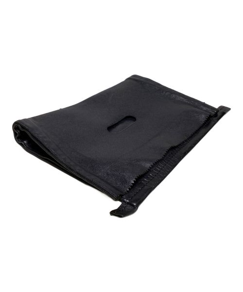 NILoS（ニルズ）NILoS (ニルズ) レザークラッチバッグ ブラックの古着・服飾アイテム