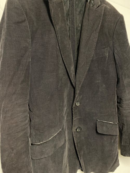 DOLCE & GABBANA（ドルチェ＆ガッバーナ）DOLCE & GABBANA (ドルチェ＆ガッバーナ) コーデュロイ2Bテーラードジャケット ダークグレー サイズ:46の古着・服飾アイテム