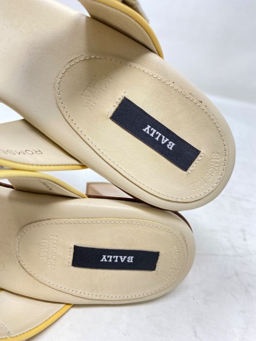 BALLY（バリー）BALLY (バリー) トングサンダル アイボリー×イエロー サイズ:35 1/2の古着・服飾アイテム
