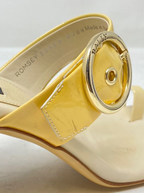 BALLY（バリー）BALLY (バリー) トングサンダル アイボリー×イエロー サイズ:35 1/2の古着・服飾アイテム