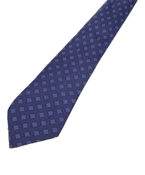 HERMES（エルメス）HERMES (エルメス) 幾何学柄シルクネクタイ サイズ:Fの古着・服飾アイテム