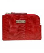 LIMI feuリミフゥ）の古着「レザーコインケース」｜レッド