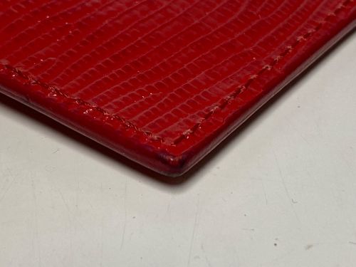 LIMI feu（リミフゥ）LIMI feu (リミフゥ) レザーコインケース レッドの古着・服飾アイテム