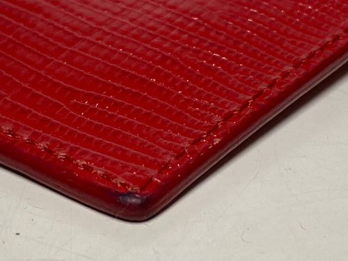 LIMI feu（リミフゥ）LIMI feu (リミフゥ) レザーコインケース レッドの古着・服飾アイテム