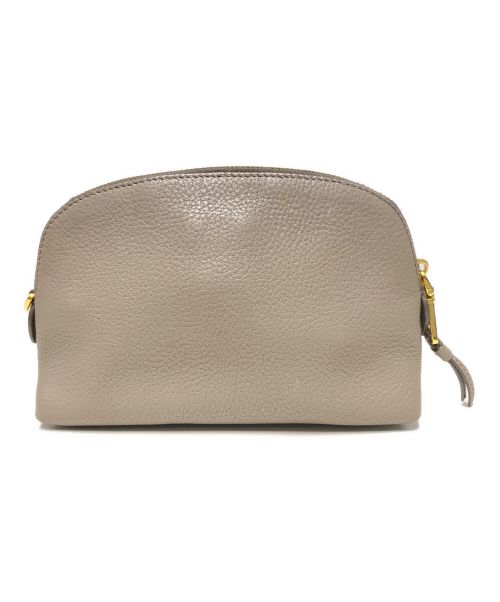 PRADA（プラダ）PRADA (プラダ) レザーコスメポーチ ベージュの古着・服飾アイテム