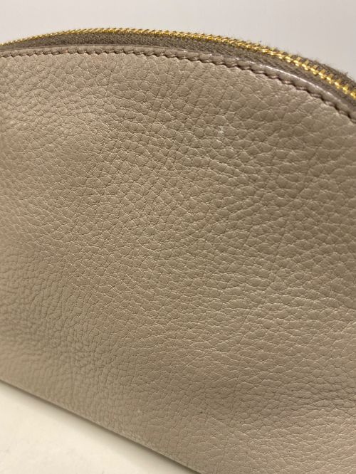 PRADA（プラダ）PRADA (プラダ) レザーコスメポーチ ベージュの古着・服飾アイテム