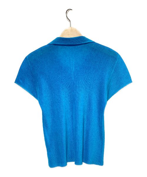 PLEATS PLEASE（プリーツプリーズ）PLEATS PLEASE (プリーツプリーズ) プリーツスキッパーブラウス スカイブルー サイズ:34の古着・服飾アイテム