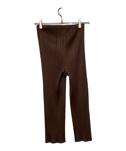 PLEATS PLEASE（プリーツプリーズ）PLEATS PLEASE (プリーツプリーズ) プリーツパンツ ブラウン サイズ:3の古着・服飾アイテム