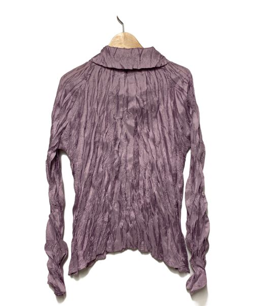 PLEATS PLEASE（プリーツプリーズ）PLEATS PLEASE (プリーツプリーズ) シワプリーツシャツ パープル サイズ:3の古着・服飾アイテム