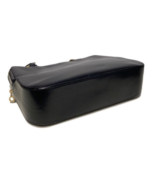 Christian Dior（クリスチャン ディオール）Christian Dior (クリスチャン ディオール) レザーハンドバッグ ブラックの古着・服飾アイテム