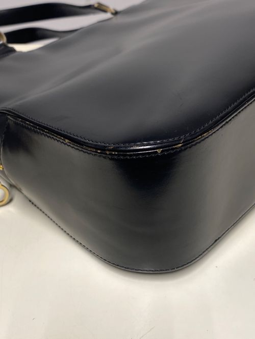 Christian Dior（クリスチャン ディオール）Christian Dior (クリスチャン ディオール) レザーハンドバッグ ブラックの古着・服飾アイテム