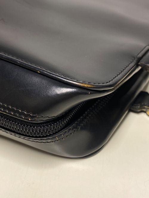 Christian Dior（クリスチャン ディオール）Christian Dior (クリスチャン ディオール) レザーハンドバッグ ブラックの古着・服飾アイテム