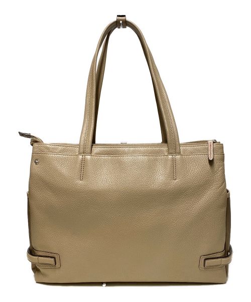 REGAL（リーガル）REGAL (リーガル) レザートートバッグ ベージュの古着・服飾アイテム