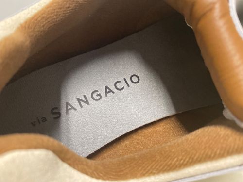 Sangacio（サンガッチョ）Sangacio (サンガッチョ) にゅ ローカットスニーカー ホワイト サイズ:US9.5の古着・服飾アイテム