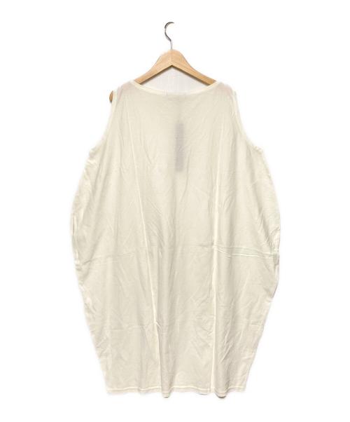 mizuiro-ind（ミズイロインド）mizuiro-ind (ミズイロインド) ドルマンワンピース ホワイト サイズ:F 未使用品の古着・服飾アイテム