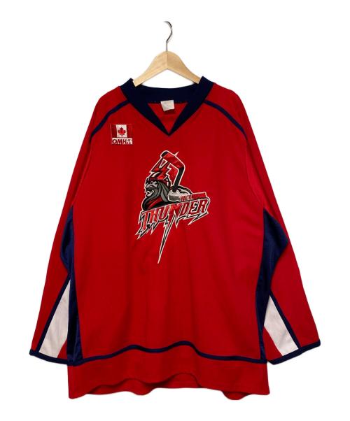 古着（フルギ）古着 (フルギ) ホッケーシャツ / Halton Hills Minor Hockey レッド サイズ:実寸参照の古着・服飾アイテム
