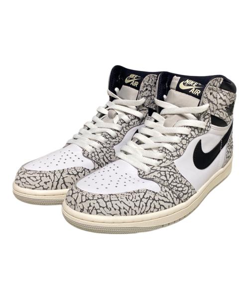 NIKE（ナイキ）NIKE (ナイキ) AIR JORDAN 1 RETRO HIGH OG / ハイカットスニーカー ホワイト×ブラック サイズ:US8.5の古着・服飾アイテム