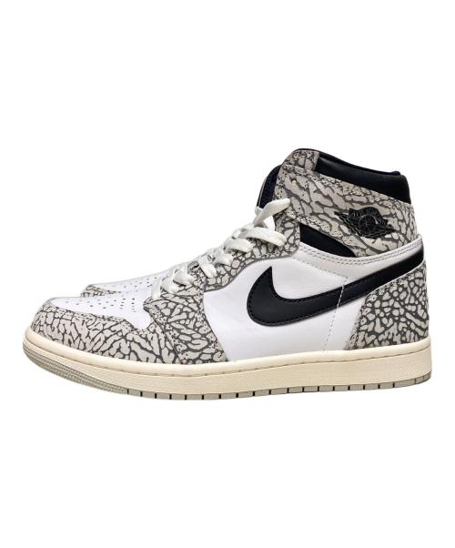 NIKE（ナイキ）NIKE (ナイキ) AIR JORDAN 1 RETRO HIGH OG / ハイカットスニーカー ホワイト×ブラック サイズ:US8.5の古着・服飾アイテム