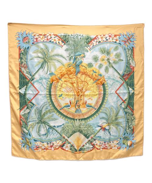HERMES（エルメス）HERMES (エルメス) カレ90 ALOHA シルクスカーフ サイズ:90×90の古着・服飾アイテム