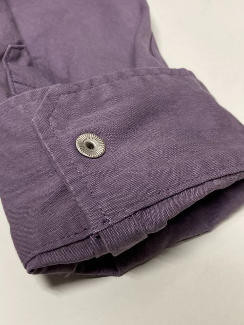 DIESEL（ディーゼル）DIESEL (ディーゼル) パッチポケットショルダーパイピングシャツジャケット パープル サイズ:XLの古着・服飾アイテム