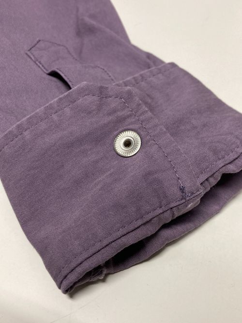 DIESEL（ディーゼル）DIESEL (ディーゼル) パッチポケットショルダーパイピングシャツジャケット パープル サイズ:XLの古着・服飾アイテム