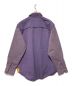 DIESEL (ディーゼル) パッチポケットショルダーパイピングシャツジャケット パープル サイズ:XL：9000円