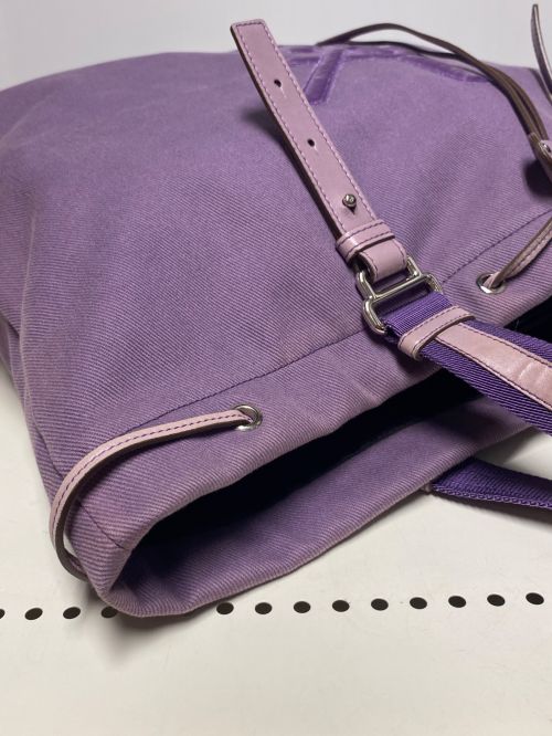 Yves Saint Laurent（イヴサンローラン）Yves Saint Laurent (イヴサンローラン) カハラ トートバッグGM パープル サイズ:GMの古着・服飾アイテム