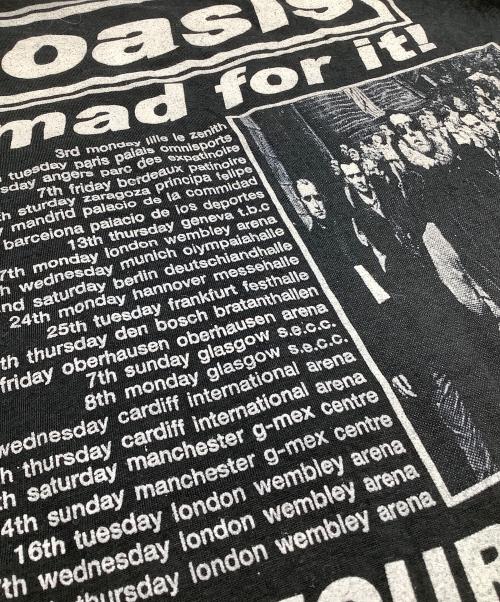 oasis（オアシス）oasis (オアシス) 3D T-SHIRT 90's ツアーTシャツ ブラック サイズ:SIZE US Lの古着・服飾アイテム