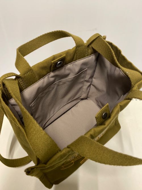 HUNTING WORLD（ハンティングワールド）HUNTING WORLD (ハンティングワールド) ボルネオチャリティー2WAYトートバッグ オリーブの古着・服飾アイテム