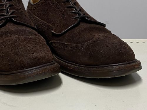 CHURCH'S（チャーチ）CHURCH'S (チャーチ) スエードウィングチップシューズ ブラウン サイズ:実寸参照の古着・服飾アイテム