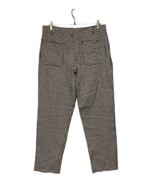 WEAR MASTERS（ウエアマスターズ）WEAR MASTERS (ウエアマスターズ) リネンコットンチェックテーパードパンツ ホワイト×ブラック サイズ:32 未使用品の古着・服飾アイテム